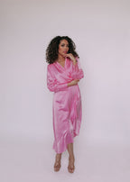Amara Silk Wrap Dress