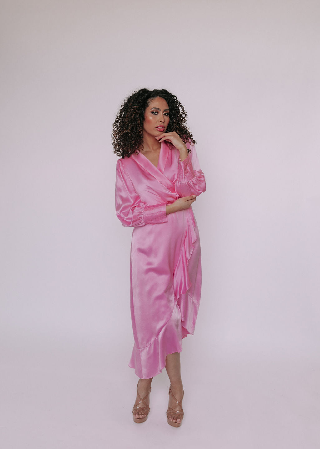 Amara Silk Wrap Dress