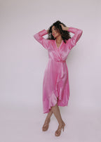 Amara Silk Wrap Dress