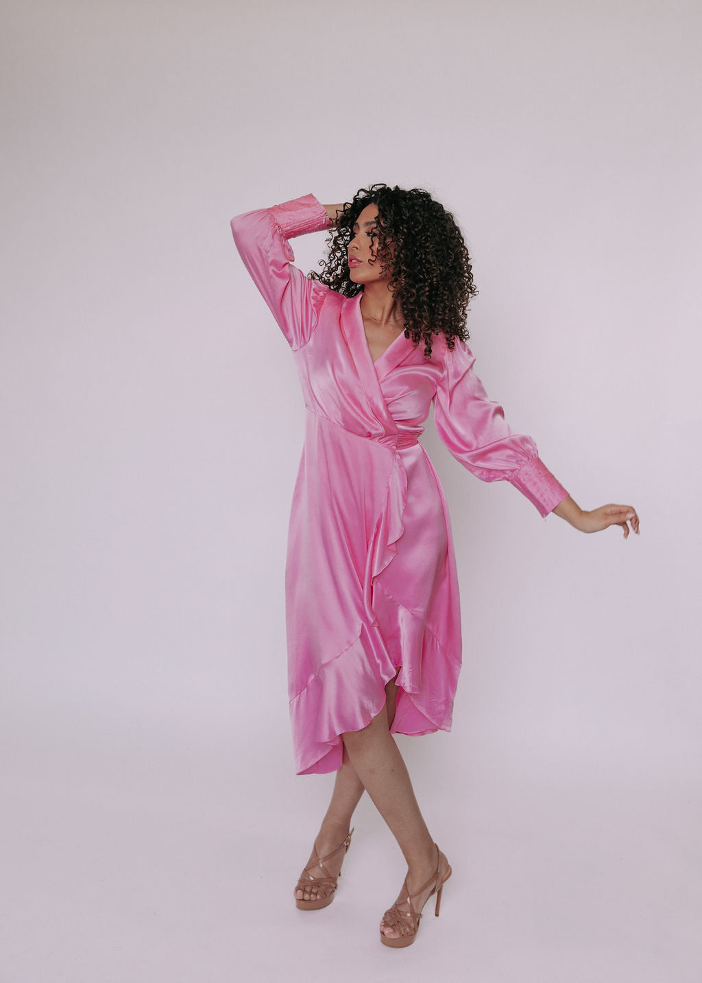 Amara Silk Wrap Dress