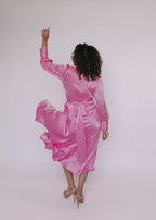 Amara Silk Wrap Dress