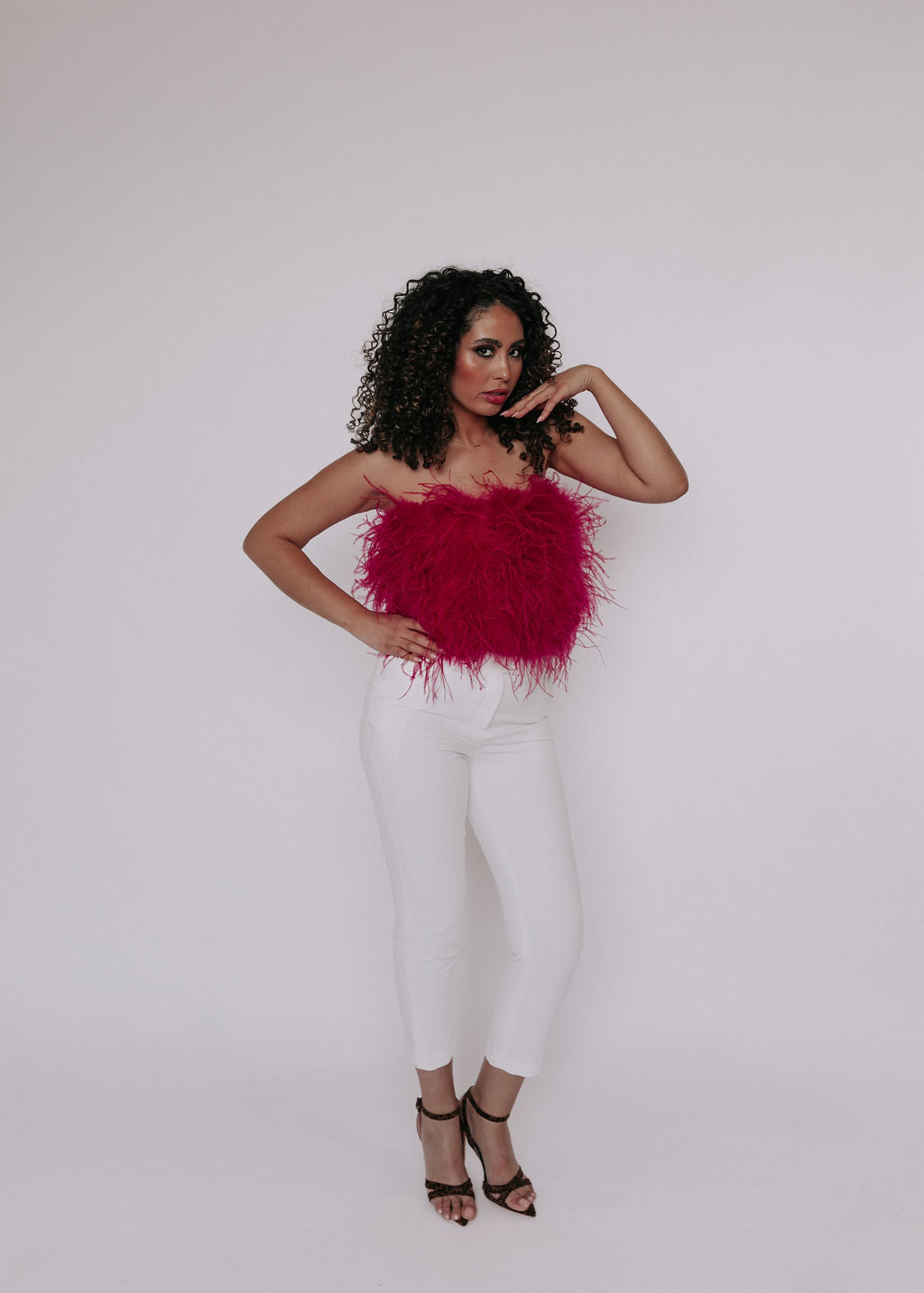 Bella Feather Top