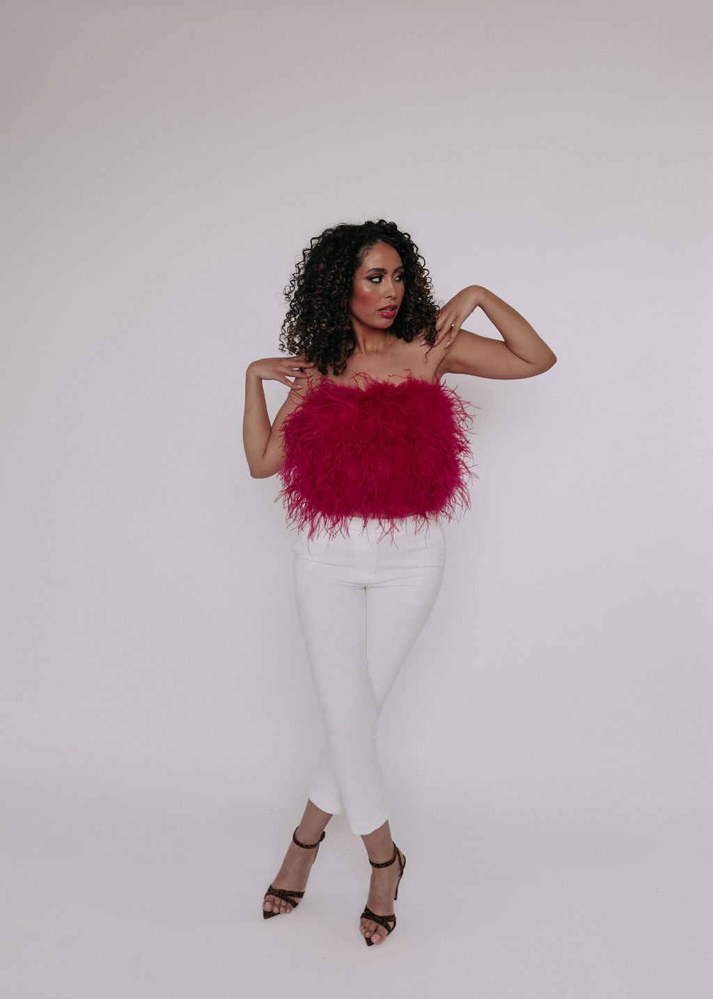 Bella Feather Top