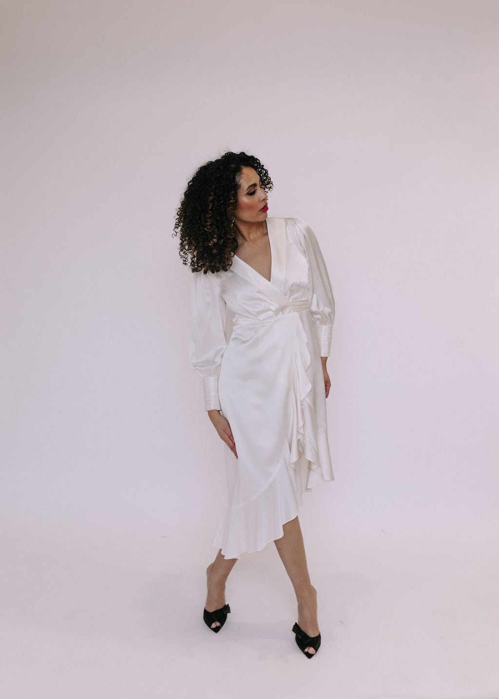Amara Silk Wrap Dress