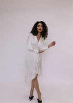 Amara Silk Wrap Dress
