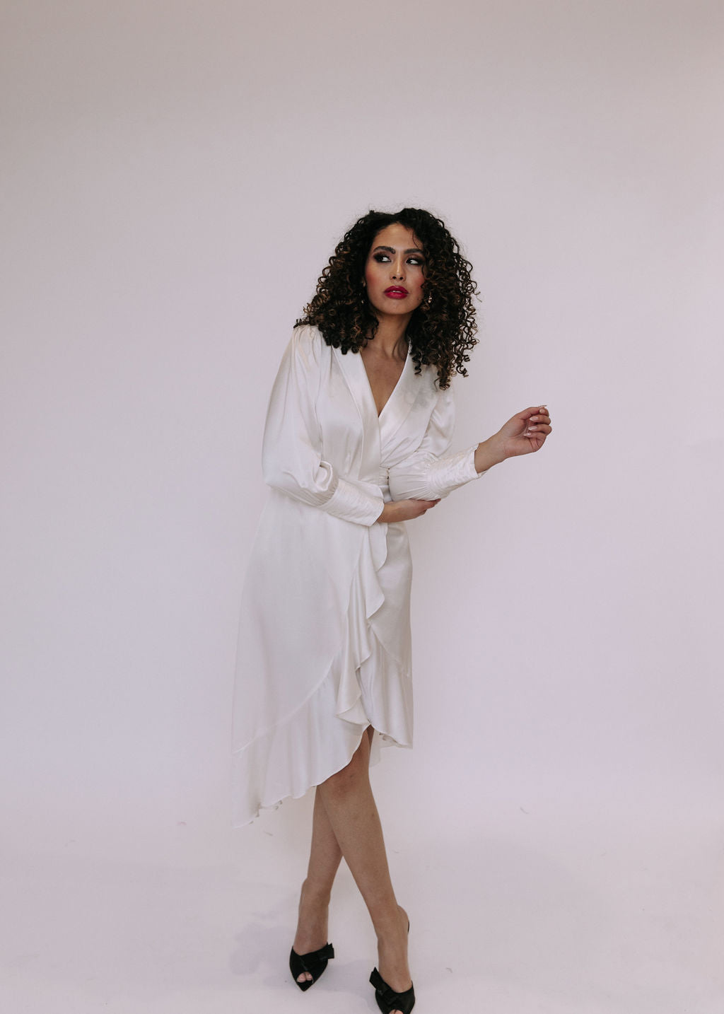 Amara Silk Wrap Dress