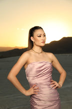 Chloe Strapless Silk Dress