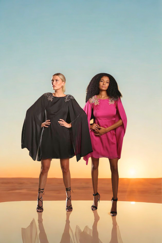 Olivia Cape Dress