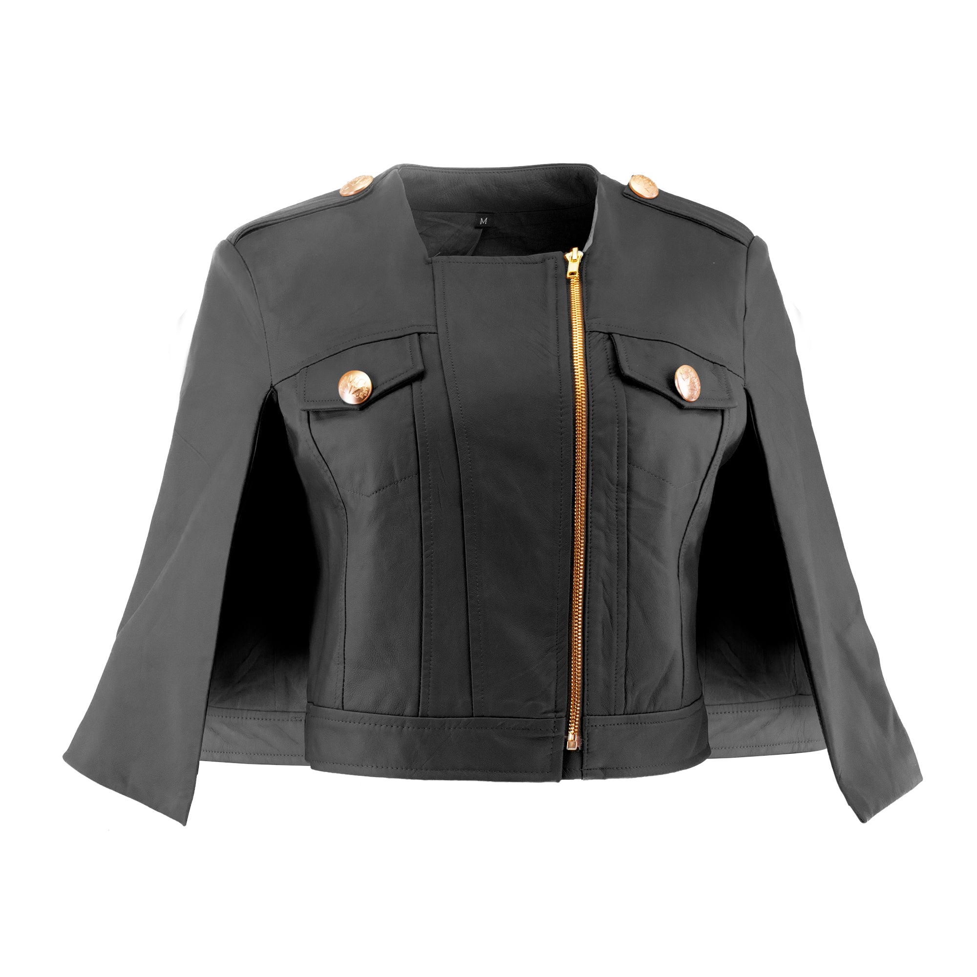 Fleur Cropped Cape Jacket