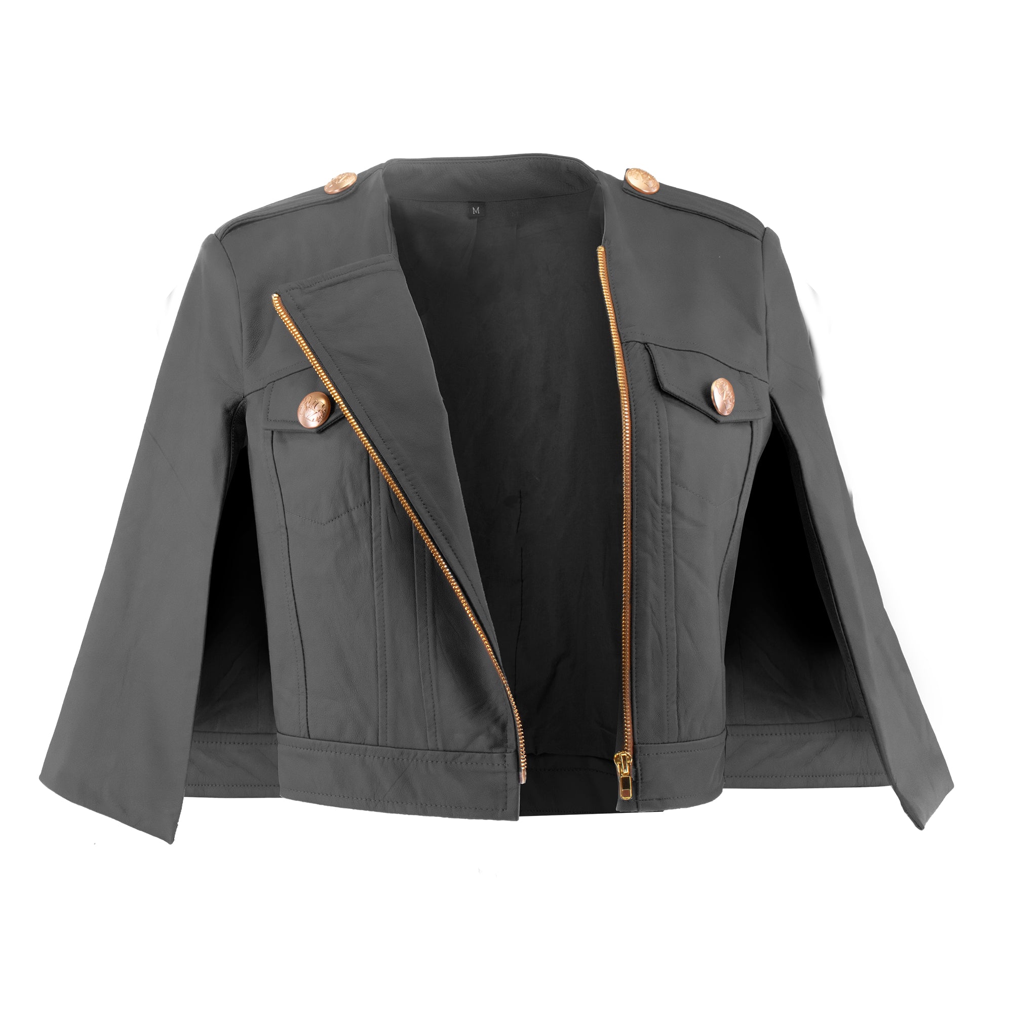 Fleur Cropped Cape Jacket