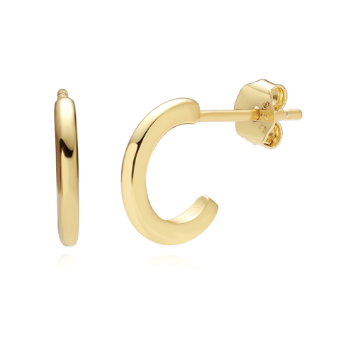 18K Gold Mini Hoop Earrings