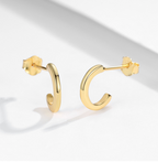 18K Gold Mini Hoop Earrings